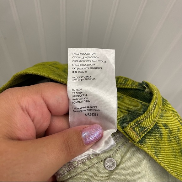Urban Outfitters | BDG High Rise Baggy Jeans in Electric Green Sz 27 - Picture 10 of 10